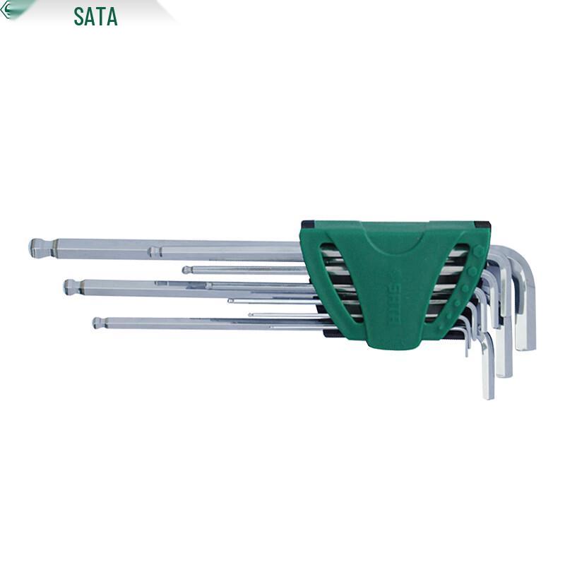 SATA 9-Piece Extended Ball-End Hex Key Set