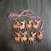 8pcs Vintage Reindeer Christmas Ornaments -Festive Winter Decor for Fireplace & Wall, Holiday Wall Art|Vintage Christmas Decor