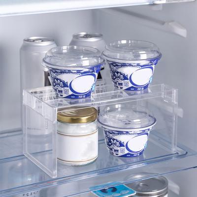 Refrigerator Organizer Rack Space Saving Strong Load Bearing Multifunction Fridge Layer Separator Kitchen Countertop Storage Shelf