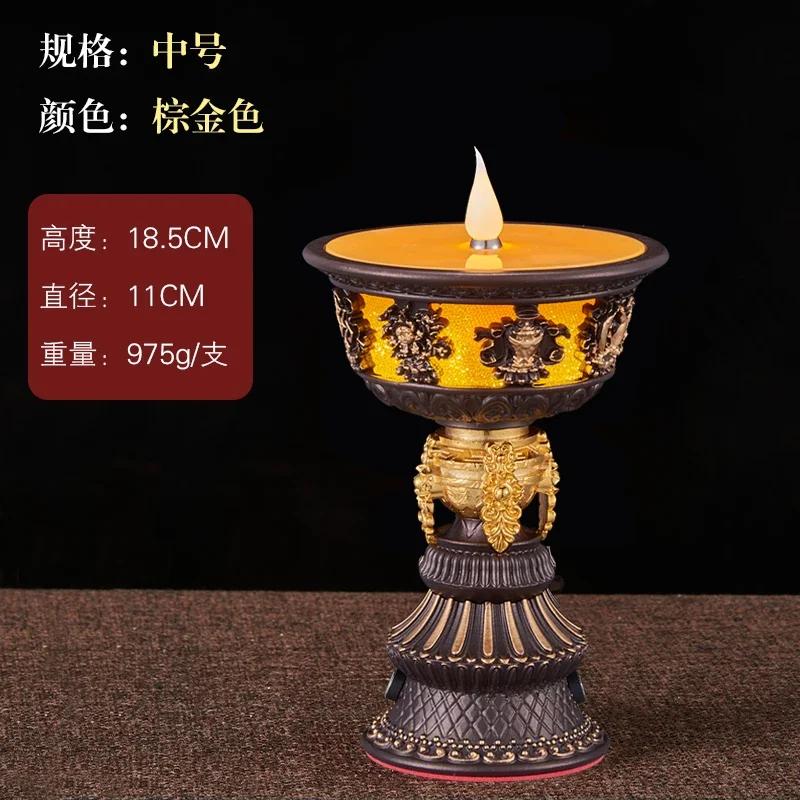 1 Pc Simulated Candle Buddhist Tools in Buddhist Temples Home Decoration Pray for Auspiciousness  home accessories feng shui