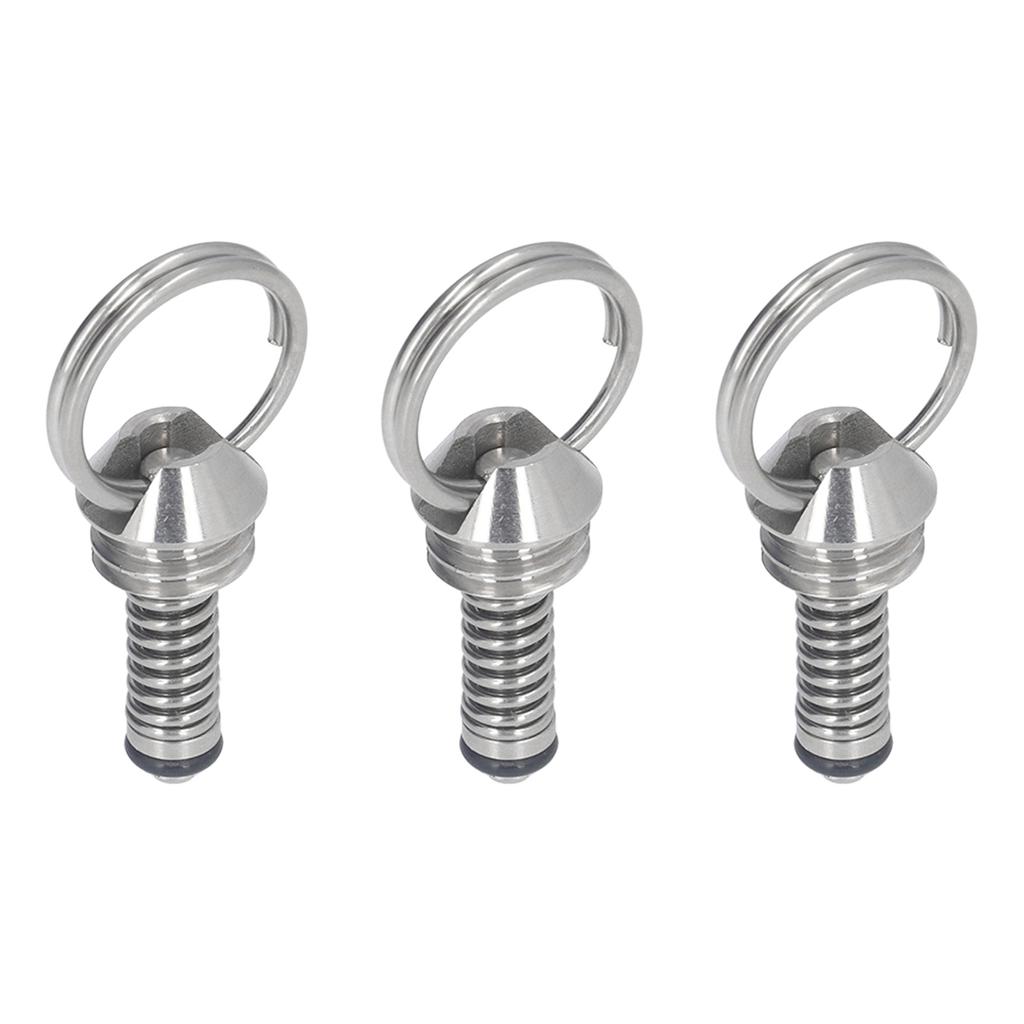 3PCS Beer Keg Relief Valve Replacement 304 Stainless Steel Keg Lid Pressure Release Valve