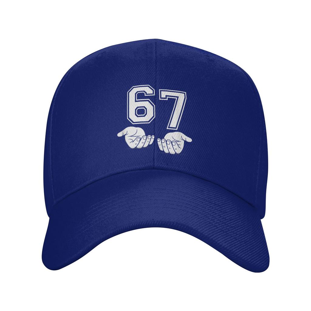 Six Seven 67 Minimal Number Design with Open Hands Casual Baseball Cap Outdoor Sports Trucker Hat Summer Sun Men Baseball Caps