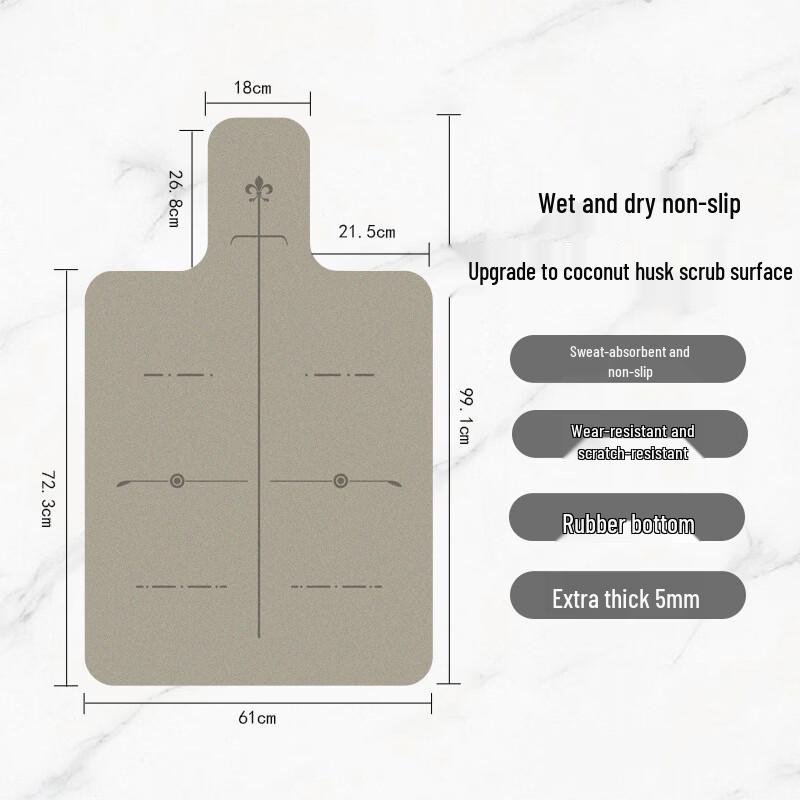 OEING Anti-slip Thick Yoga Mat