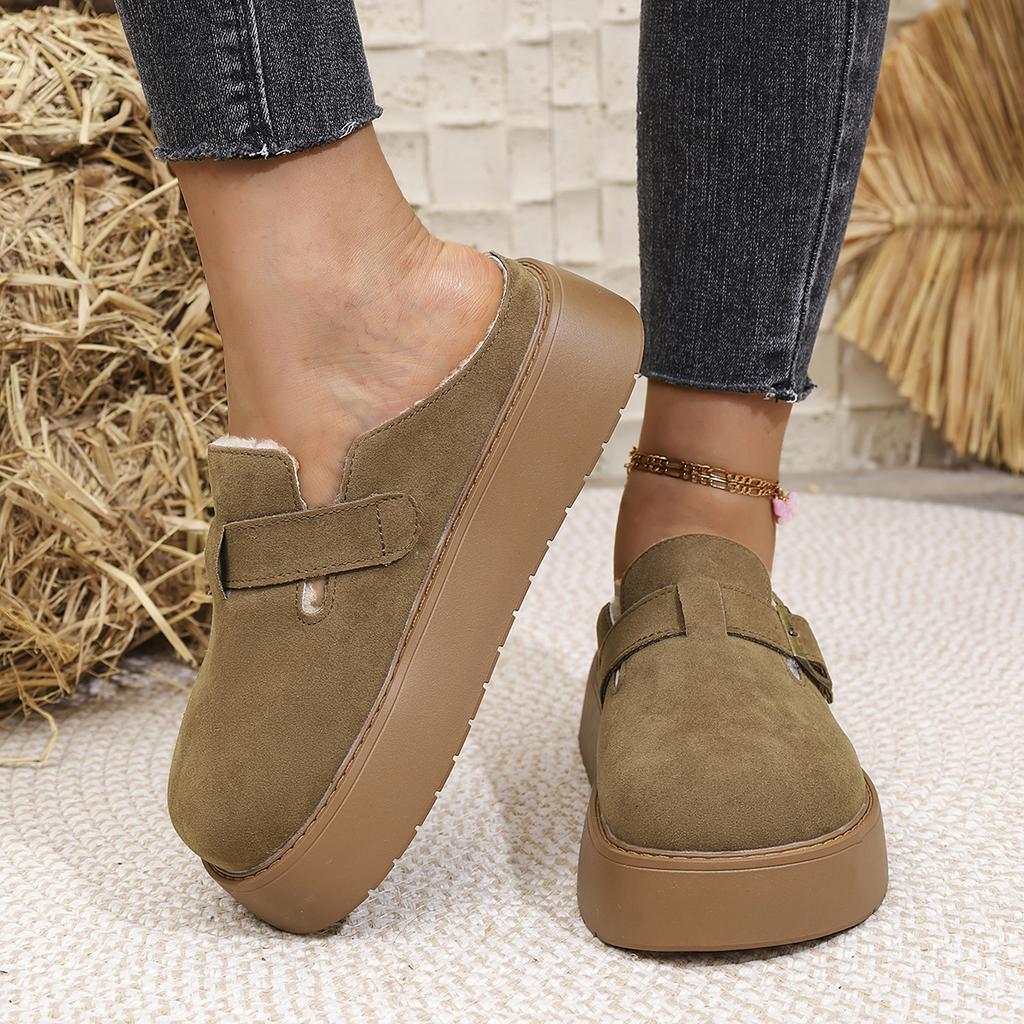 Fashion New Fashion Women Slippers Outdoor Chunky Buckle Strap Slip-On Slippers Comfortable Casual Shoes Women Platform Slides Women