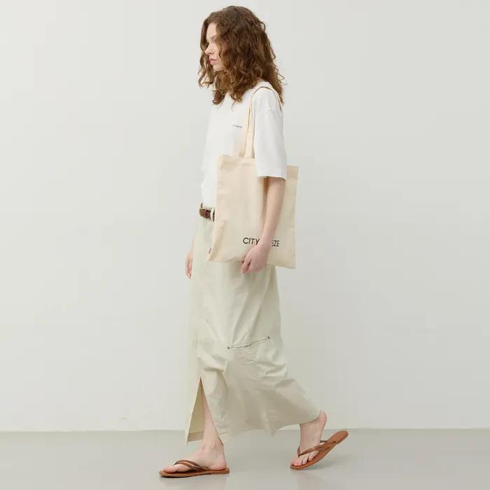 City Logo Basic Eco Bag_IVORY