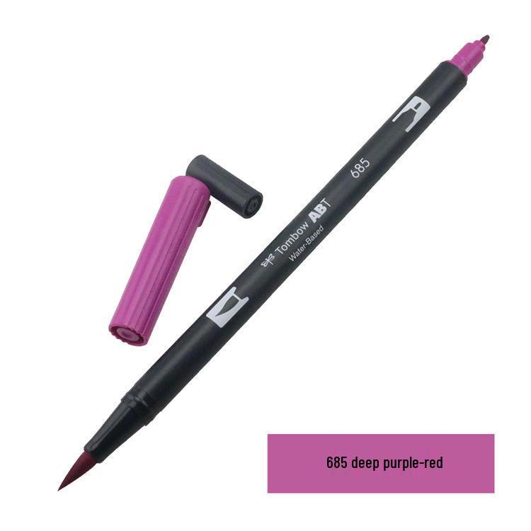 Tombow ABT Warm Color Double-Ended Watercolor Brush Pen for Students