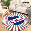 Club Social Y Deportivo Colocolo Round Area Rug Carpet Rug For Living Room Bedroom Sofa Playroom Decor Nonslip Floor Mat