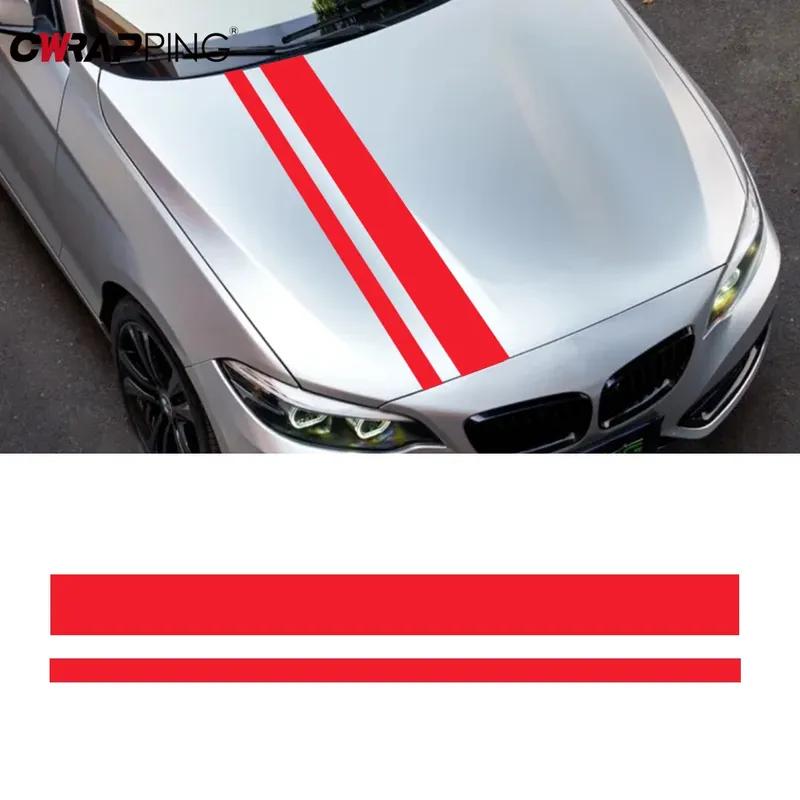 Car Hood Waist Side Decorative Sticker Waterproof Vinyl Hood Side Self-adhesive Tape Decal Car Creative Film Accessories Tool