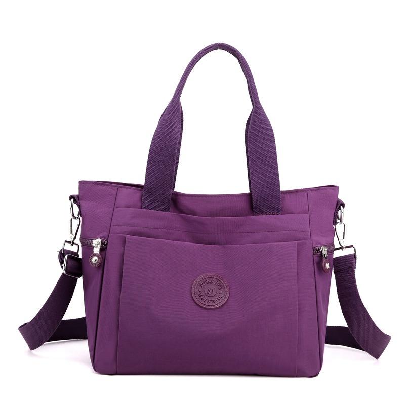 Autumn Nylon Women's Double Shoulder Shoulder Messenger Bag Medium Old Portable Mother Large Capacity Tote Tote Bag