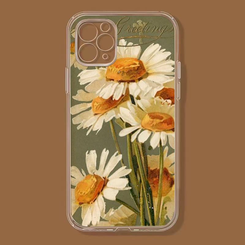 

Чехол для телефона с рисунком природы для Iphone 11, 12, 13, 14 Pro Max 7, 8 Plus X Xr Xs Max Se 2020, мини-прозрачный чехол iphone 13 promax