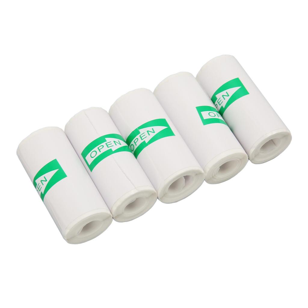 20Pcs Self Adhesive Printer Paper Thermal Printer Paper Refill Label Printer Sticker Paper Roll for