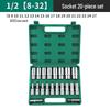 Green Forest 12.5mm Hexagonal Extended Socket for 1/2" Ratchet Wrench
