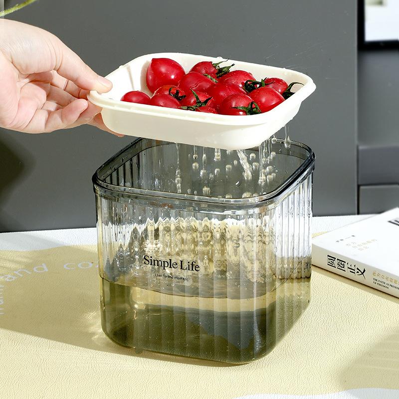 Thickened Tabletop Waste Water Dry and Wet Separation Drainage Tea Leaf Filter Trash Can