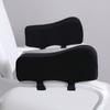 Ergonomic Chair Armrest Pads Gaming Chair Armrest Cushions Elbow Pillow Curved Model for Computer Wheelchair Black