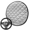 Husa de protecție solară pentru volanul mașinii 43cm Folie de aluminiu Pliabilă Răcire și Izolare termică Scut Husa de protecție solară Interior mașină pentru vară