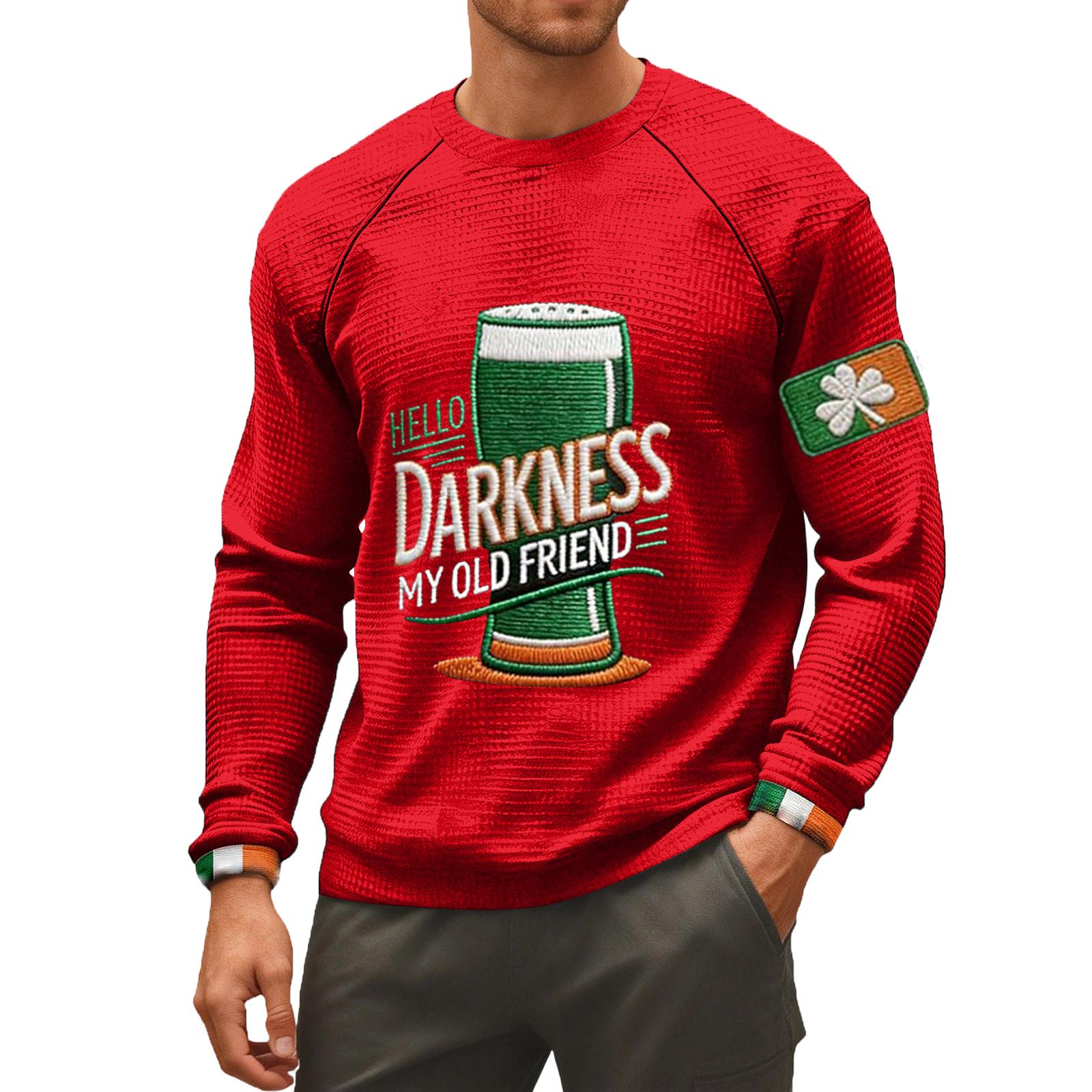 

Чоловіча футболка Darkness My Old Friend Ірландська пивна футболка Ірландія Футболка XL червоний