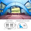 3-4 Person Waterproof Instant Tent Set-Up Waterproof UV Protect 2 Doors Camping Shelter Outdoor Camping Hiking Tent