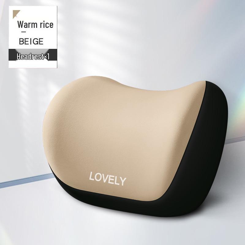 Car Memory Foam Headrest and Lumbar Support Cushion Set