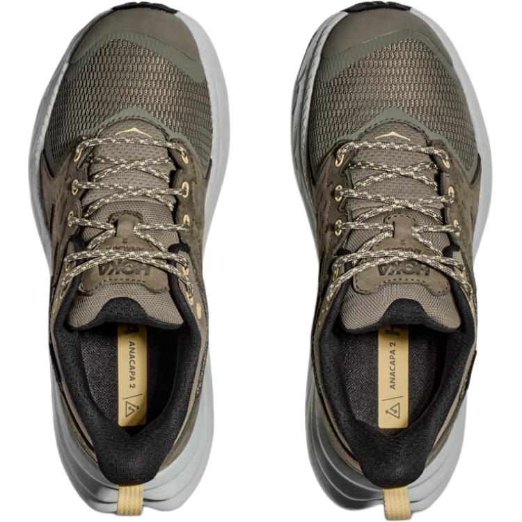 HOKA Anacapa 2 Low GORE-TEX Barn Olive Haze Mercury Barnesko Grønn 1141630-OHMR