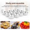 12 Pieces Individual Molds Pudding Molds Cups Mini Chocolate Molten Pans Non-stick Cupcake Cake Cookie Pudding Mold