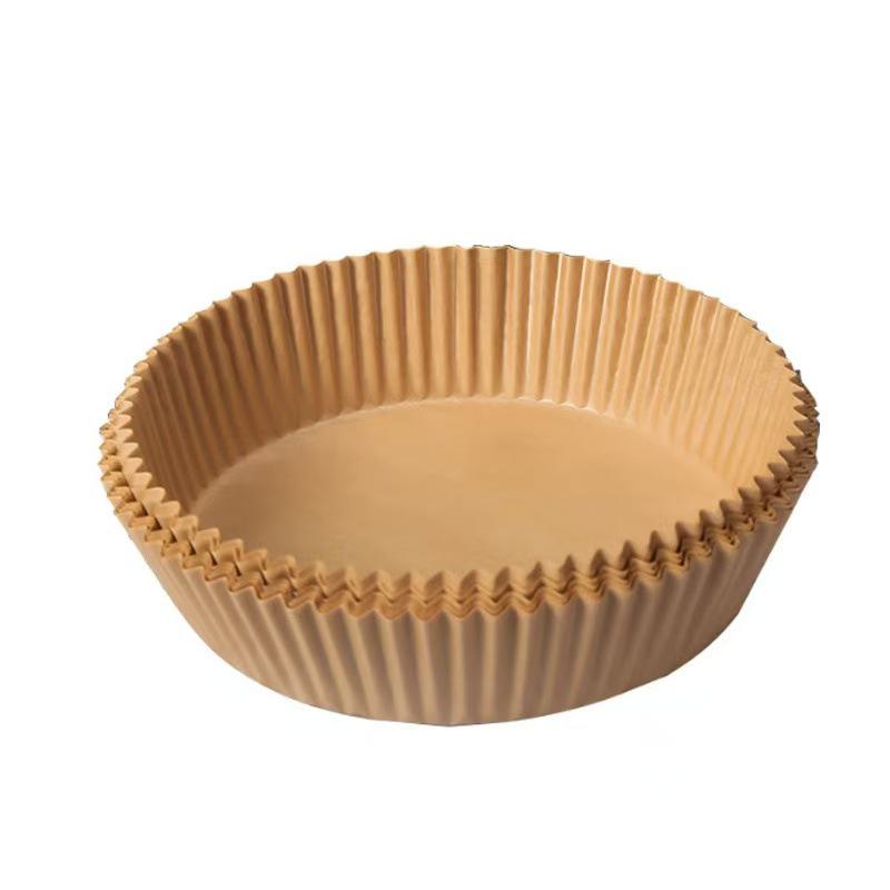 Air Fryer High-Temperature Resistant Oil-Absorbing Paper Pads - Food Grade Round & Square Baking Sheets.