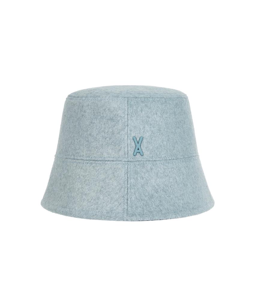 Bajal Studded Drop Oversized Wool Bucket Hat Sky