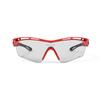 Rudy Project TRALYX Sports Sunglasses for Road and Fire Red Frame with Impact X 2 Photochromic Black Lenses Bikes, Cycling, Marathons, Jogging,