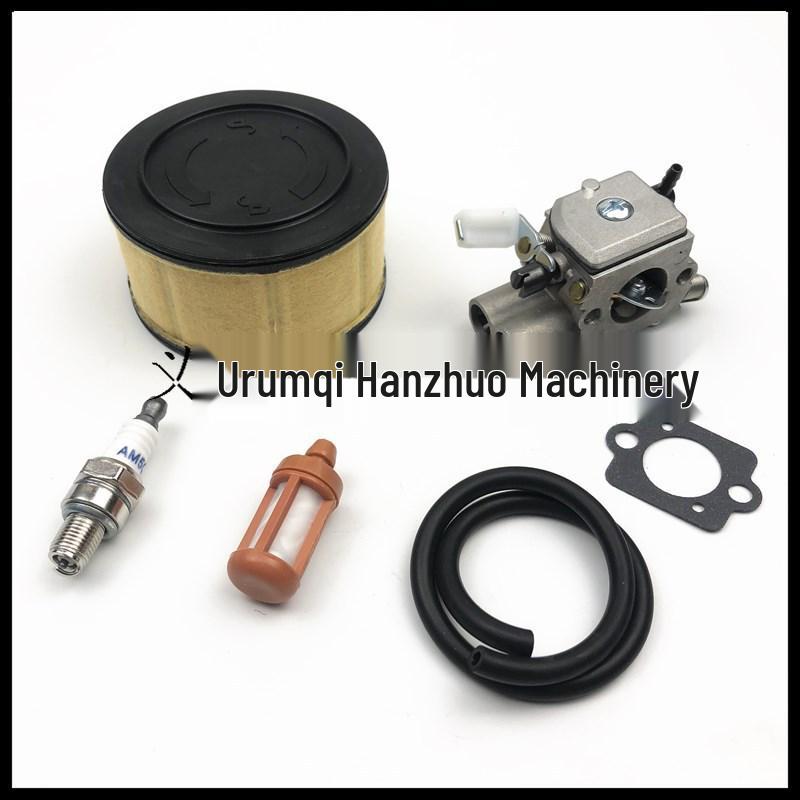 MS251C Chainsaw Carburetor & Accessories Kit: Air Filter, Spark Plug, Fuel Filter, Fuel Line