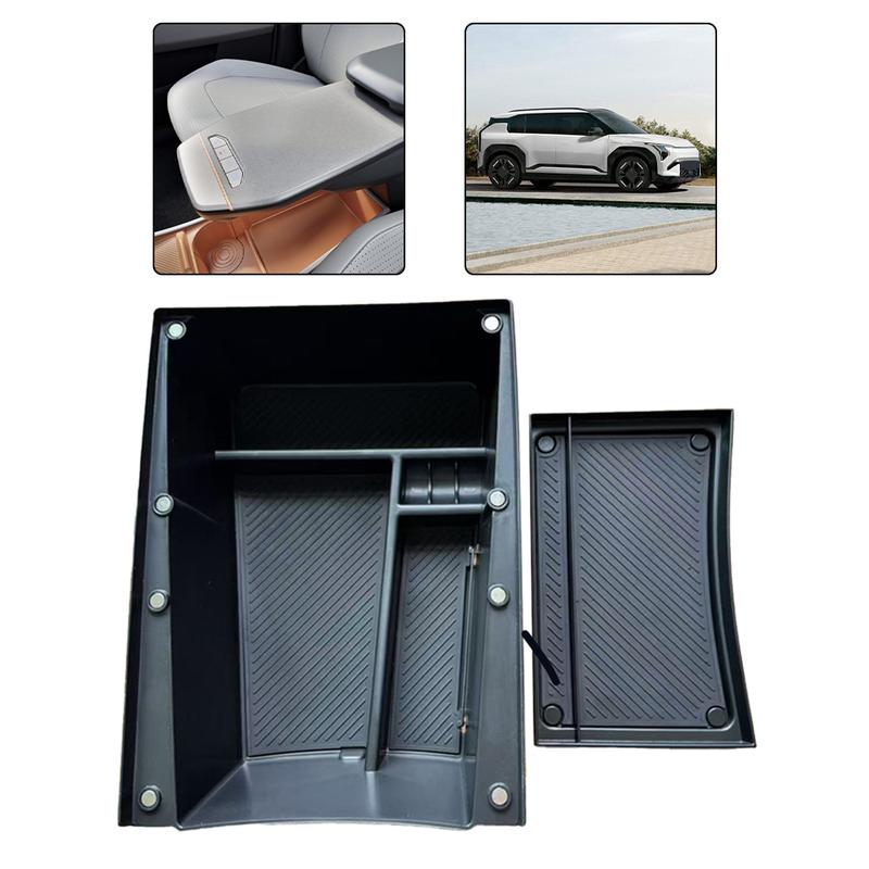 Schowek w podłokietniku konsoli środkowej samochodu, przedni i tylny, ukryty schowek, uporządkowane pudełko do Kia EV3 2024+ Pod schowkiem podłokietnika Bezpośredni tal
