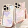 Pink Butterfly Is Suitable for Apple 14 15promax Mobile Phone Case Fine Hole 16 Step Case 7plus Soft Case 11.