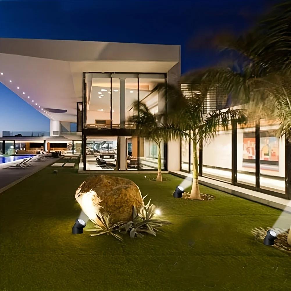 Solar Pond Lights IP68 Waterproof Submersible LED Spotlights Underwater Landscape Lamp for Garden Fountain Pool Pond Decor Lamp