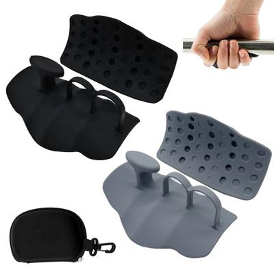 1 Pair Anti-Slip Workout Grips Men Women Hand Palm Protection Weight Lifting Dumbbell Deadlift Pull-Up Grippers Gym Training Exercise Fingerless