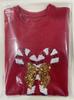 Women's Christmas Bow Sequin Sweater - Autumn/Winter, Long Sleeve, Round Neck