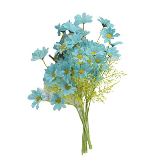 Artificial Flowers UV Resistant Fake Wildflowers with Stem for Indoor Outdoor Porch Patio