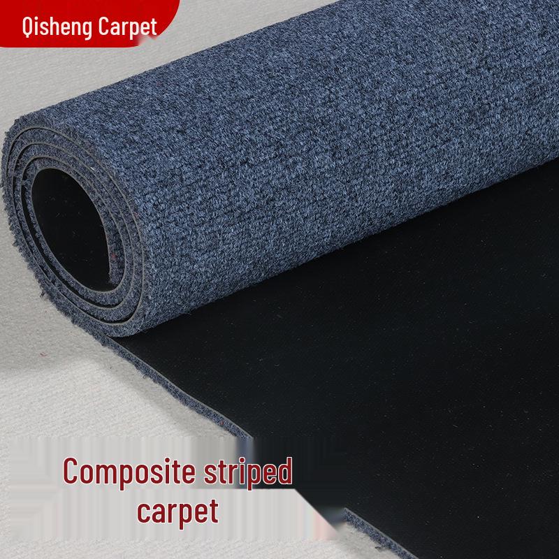 Non-Slip Stain-Resistant Striped Carpet for Conference Rooms and Hallways