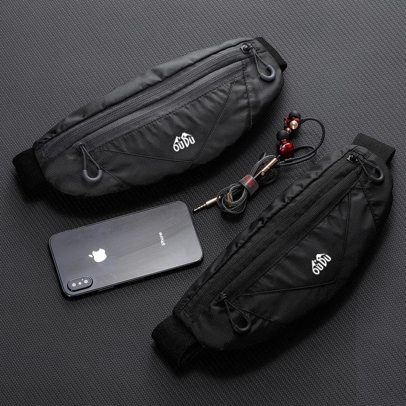 Geantă de talie mobilă unisex ultra-subțire impermeabilă pentru alergare, fitness și dans