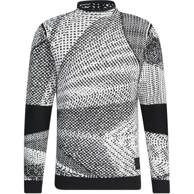 Men s adidas Pk Gradation Po Slim Fit Half Turtleneck Back Stripe Pullover Long Sleeves Knitwear Gray HM7625 XXL