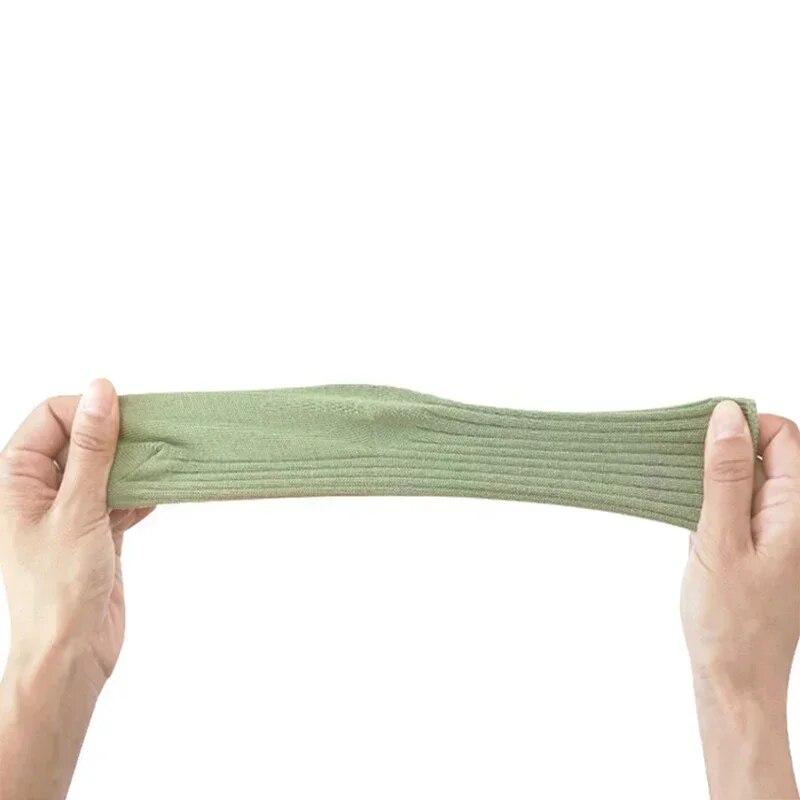 5 perechi de ciorapi sport din bumbac de primăvară, toamnă, în stil coreean, drăguți, în dungi, albi, înalți, șosete lungi pentru bebeluși, băieți, fete, accesorii