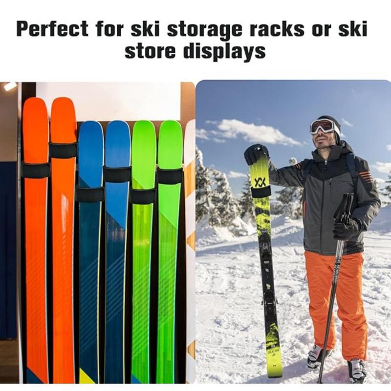 2 Stück Verstellbare Snowboard-Nylonriemen Ski-Wickelriemen Transportieren Sie Ihre Ski Snowboard-Befestigungen Snowboard-Bindungsriemen