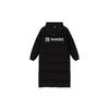 MLB New York Yankees Letter Logo Embroidered Zipper Long Down Jacket Unisex Outerwear Black 3ADJB1436-50BKS