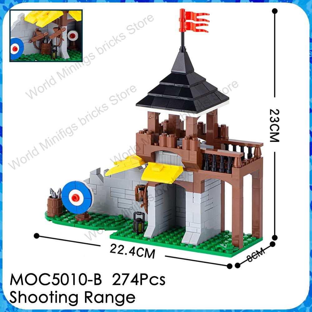 MOOXI MOC Medieval Military Castle Bricks Gate Wall Catapult Ship Building Blocks Set Assembly Toys For Children Adults DIY Gift