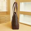 Bolsa feminina versátil para moda e lazer do dia a dia, bolsa de ombro simples com estampa, bolsa tote de grande capacidade em cores contrastantes, bolsa de ombro.