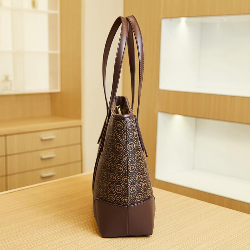 Fashion and Leisure Commuter Versatile Women's Bag, Simple Printed Underarm Bag, Large-capacity Contrasting Color Tote Bag, Shoulder Bag.