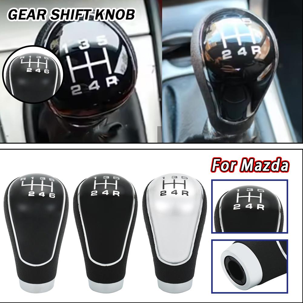 High-quality Car 5/6 Speed Manual Transmission For Mazda 2/3/323/6/3 BK 2006-2012 Gear Shift Handle ABS Lever Gear Shift Knob