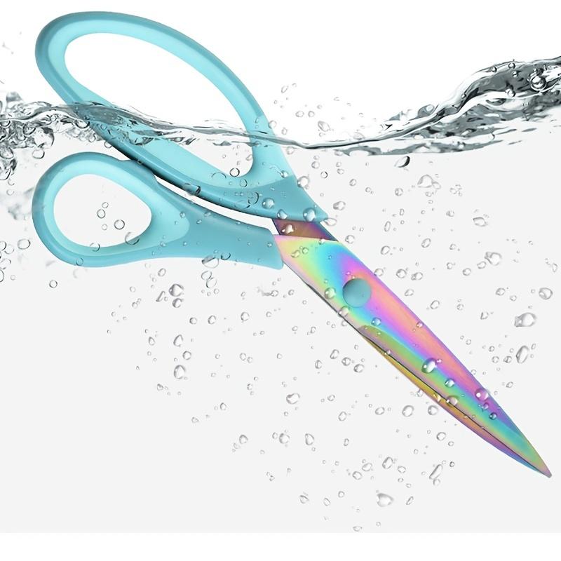 3PCS Colorful Titanium Office Tailor Scissors Colorful Titanium Plated Hand Cutting Household Sewing Scissor Set