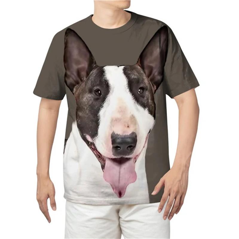 Summer Animal Dog 3D Print T-shirt Summer Men O-Neck Short Sleeve T Shirts