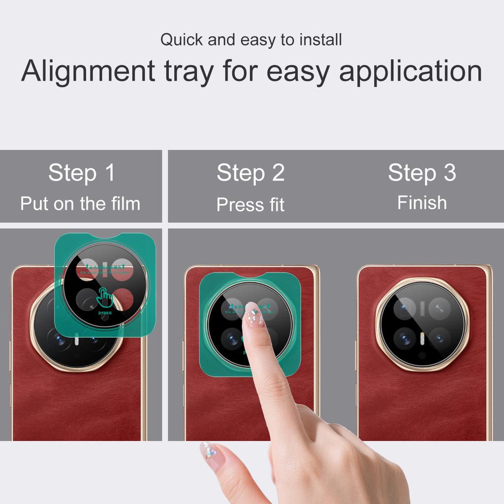 For Honor Magic V6 5G Glass IMAK High Definition Glass Lens Film Self-positioning Version Black Version