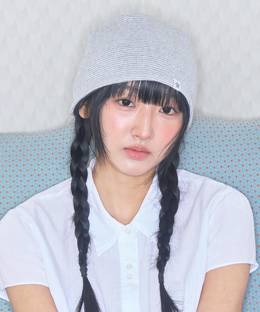 Kiibi Cozy Stripe Reversible Beanie Light Gray