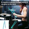 1 Pair 5A Luminous Drum Stick Jazz Drum Mallets Stage Colorful Nylon Luminous Drumsticks Beginner Drummers Gift