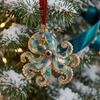 Winterurlaubs-Schmuck Meeresglas-Weihnachtsdekoration, Küsten-Schildkröte Walhai Oktopus Gastgeschenke für Festivals Baumbehang,